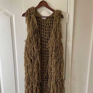Brown Fringed Duster